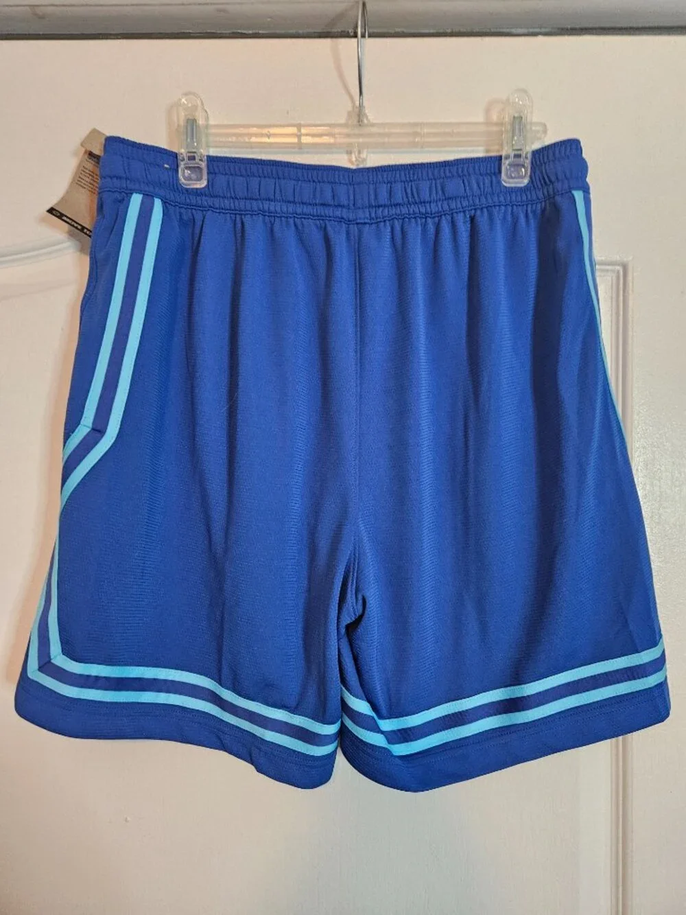 Nike Dri-FIT Fly Crossover Women Basketball Elastic Waist Shorts Blue NEW Large